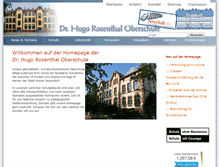 Tablet Screenshot of hugo-rosenthal-oberschule.de